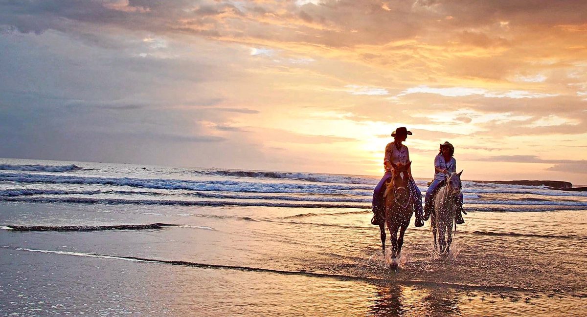 Sunset Beach Horse Ride Nicaragua Big Sky Ranch